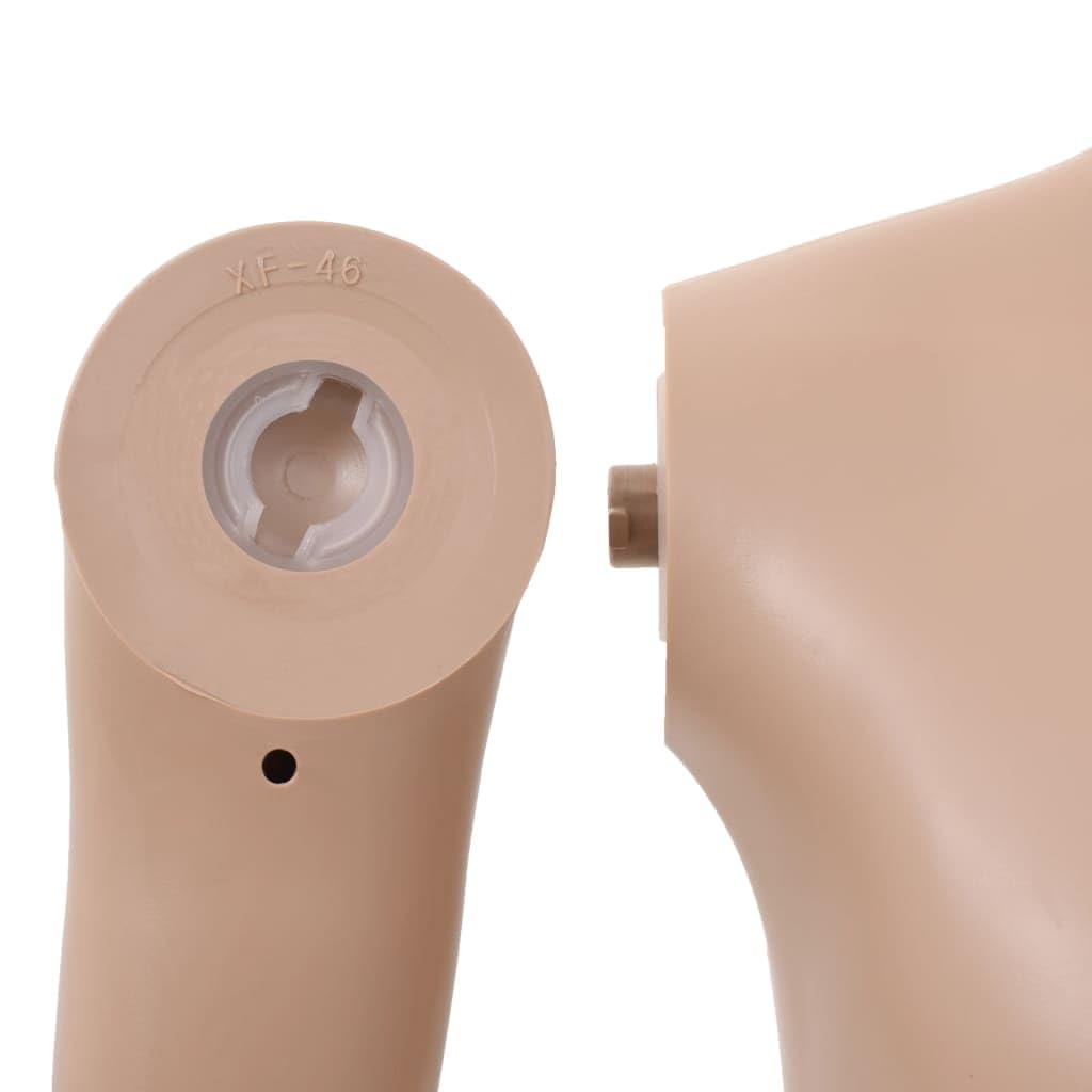 vidaXL Maniquí Niño Cuerpo Completo Beige 140 cm Vidrio Muñeco Modelo de Ropa