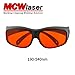 MCWlaser Professional Laser Safety Glasses OD7+ 190-540nm Protective Goggles CE for UV Lamp Ultraviolet/Blue/Green Laser 222nm 248nm 355nm 375nm 405nm 450nm 455nm 473nm 532nm Absorption Type Style 9