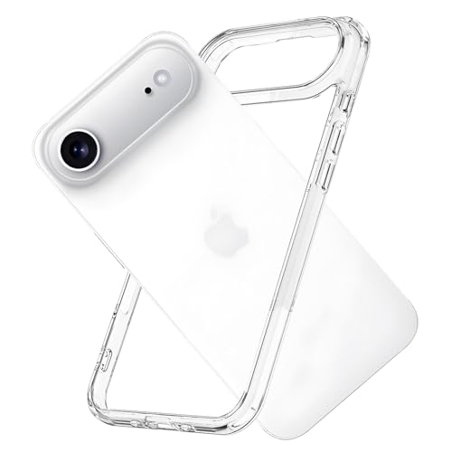 KUGEW for iPhone Air Bumper Case Clear with Camera Cover Compatible with MagSafe Slim Fit No Back Design Soft TPU Bumper Frame Shockproof Excellent Heat Dissipation (Clear)
