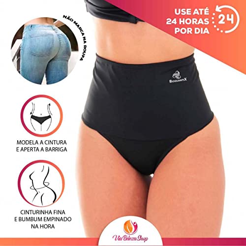 Calcinha Cinta Modeladora Cintura Compressão Seca Barriga (G)