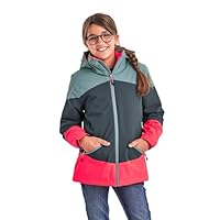 killtec Meisjes Functionele jas met capuchon en sneeuwvanger/outdoorjas is waterdicht KOW 170 GRLS JCKT, pink, 128, 40927-000