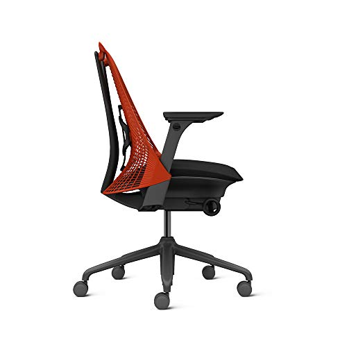 Image of Herman Miller Sayl Task Chair,Tilt Limiter with Forward Tilt,Adjustable Lumbar Support,Fully Adjustable Arms - Red