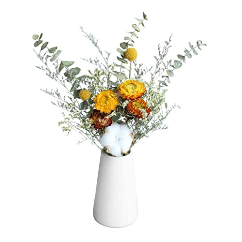 Ramo de flores secas hojas de eucalipto decorativo miniatura 1
