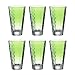 Produktbild Trinkglas 300 ml, 6er Optic Saftglas Wasserglas Hellgrün Leonardo