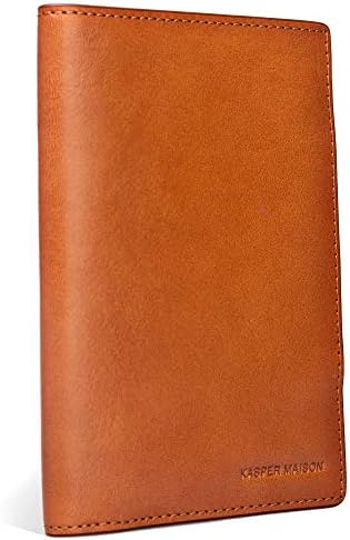 Kasper Maison Premium Leather RFID Passport Cover & Travel Wallet with Anti-theft RFID Blocking - British Tan 1 Kasper Maison Premium Leather RFID Passport Cover & Travel Wallet with Anti-theft RFID Blocking - British Tan
