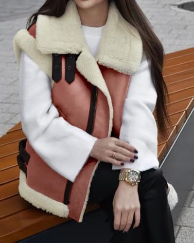 Chaleco de invierno para mujer con cremallera y bolsillos 3