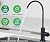 ESOW Kitchen Water Filter Faucet, 100% Lead-Free Drinking Water Faucet Fits most Reverse Osmosis Units or Water Filtration System in Non-Air Gap, Stainless Steel 304 Body Matte Black Finish