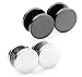 PiercingJ 4-24pcs Men Unisex Body Jewelry Fake Illusion Tunnel Plug Faux Expander 18g Gauge Stainless Steel Stud Earrings Screw Back, Double Side
