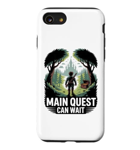 �Q�[�}�[����RPG�t�@���^�W�[�T�C�h�N�G�X�g Main Quest Can Wait �X�}�z�P�[�X iPhone SE (2020) / 7 / 8 �p