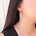 Imagen de ZARZAMORA Pendientes Mujer Celtas Bohemio Vintage en Plata Tibetana Acabado Antiguo- Aretes Colgantes Largos Diseño Trinqueta Nudo Celta y Gancho de Acero Inoxidable