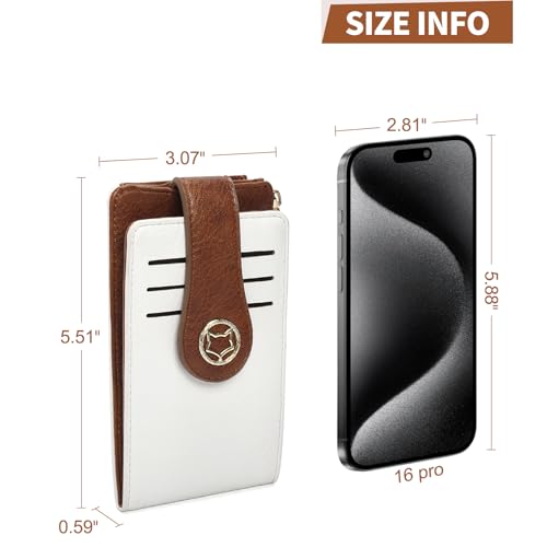 FOXLOVER RFID Wallet Women Bifold Multi Card Wallet Case with Zipper Pocke Slim Credit Card Holder for Women2