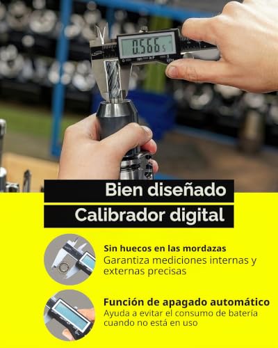 Calibre digital de 0 a 6 pulgadas iGaging electrónico IP54 inoxidable 7