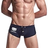 Badehose Herren Schnelltrocknend Boardshorts mit Mesh-Futter und Verstellbarem Tunnelzug Männer Einfarbig Schwimmhose Schnelltrocknend Beachshorts Sommer Surfen Shorts Männer Strandhose mit Tasche