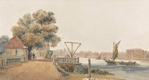 Toile Millbank de David Cox affiche peinture moderne salon 60x90cm impression sur toile d'art