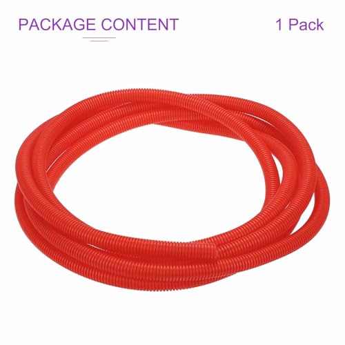 Tubo dividido de alambre DMiotech rojo de 5/8 pulgadas y 20 pies para organizar cables de hogar 5