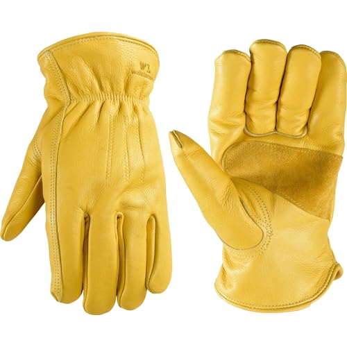 Wells Lamont Men's Fleece-Lined Thinsulate Winter Leather Work Gloves