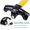 YPSBBHD Compatible with Land Rover Range Rover Velar Evoque Sport Freelander, Car Steering Wheel Lock Fit Maximum Security Steering Anti-Theft T-Bar Steering Wheel Immobiliser #4