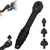 2-in-1 Ratchet Drill Chuck Key Wrench, Universal Chuck Key Replacement Tool for Drill, Compatible with Most Electric Drills and Power Tools, for Tightening Loosening Drills