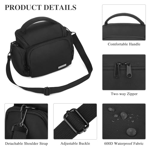 Bolsa para cámara DSLR G-raphy color negro miniatura 5