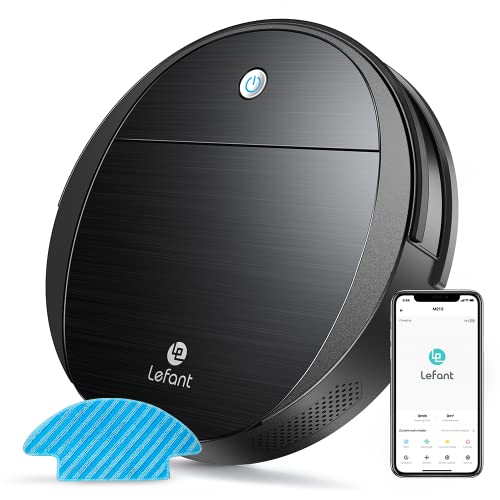 LEFANT Robot Aspirador, Robot Aspirador y Fregasuelos 2200Pa, Aspira, Barre y Mopa 3 en 1, Detecta obstaculos,...