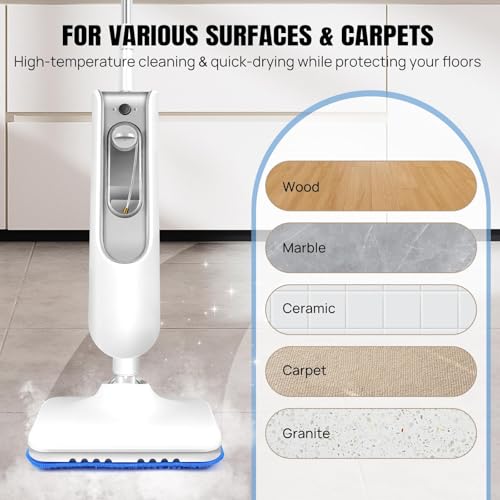 Image of ECOMISTIQ Steaming Mop EU Plug Handheld Steam Cleaner for Hardwood Floors Laminate Carpet|Home & Garden | Household Supplies & Cleaning | Carpet Steamers