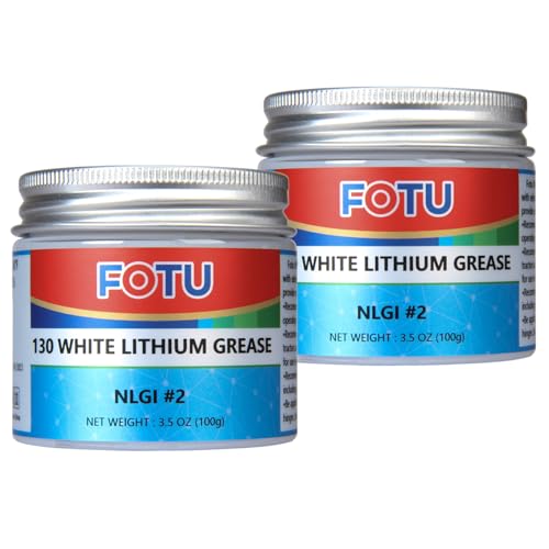 FOTU 130 2‑Pack White Lithium Grease, Multi‑Purpose Metal Parts Lubricant
