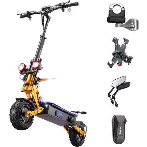 M YUME SCOOTER X11+ 6000W Motor Scooter, 50MPH 56/60 Miles 60V 27/30AH Electric...