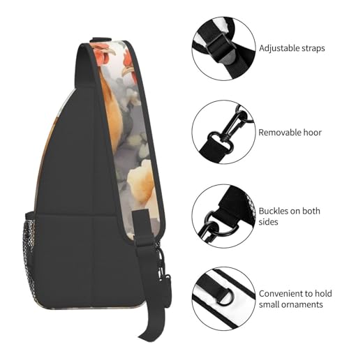 Bolso Cross Chest Bag Negro estilo Sling para Hombre y Mujer miniatura 5
