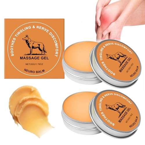 Therawolf Neuro Balm, 2PCS Gelenkpflege Beruhigungscreme, Joint & Muscle Soothing Cream, Body Cooling Soothing Ointment, Schnelle Absorption Pain Relief Cream Tägliche Pflege für Gelenke & Muskeln