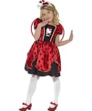  Original Lizenz Hello Kitty Kostüm Kittykostüm Märchenkostüm Märchen Marienkäfer Käfer mit Flügeln Prinzessin Gr. 110-122 (S), 128-134 (M), Größe:S