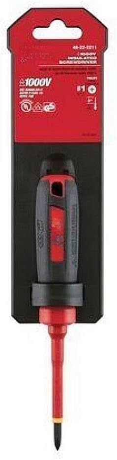 #2 Ecx - 4" 1000V Insulated Screwdriver For Milwaukee Tool 48-22-2242
