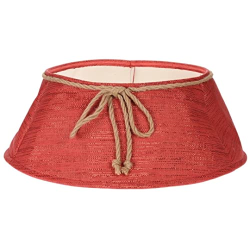 PRGN Abdeckung für Weihnachtsbaum, 40 cm, mit roter Schleife