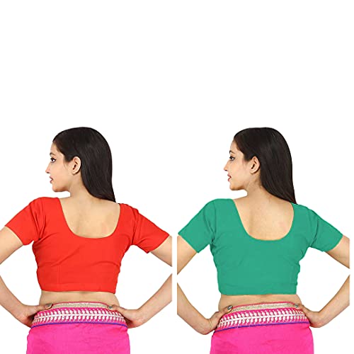 Image of Namita Women's Rubia Cotton Solid Half Sleeve Blouse