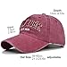 Woman Man Washed Cotton Baseball Cap - New York Breathable Outdoor Golf Sun Hat Red