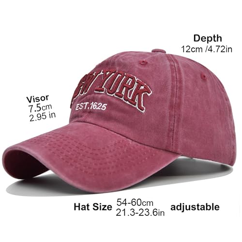 Gorra de béisbol de algodón lavado para hombre y mujer miniatura 5