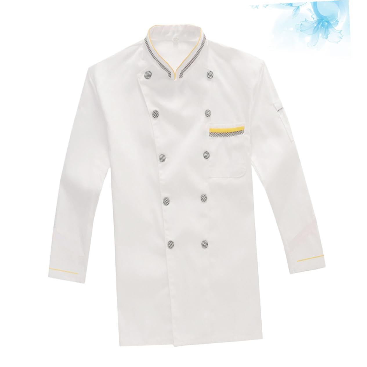 WOFASHPURET -sleeved Chef Coat for Bakery and Restaurant Casual Loose Chef Clothing Breathable and Oil Unisex Design for Hotel and Culinary Professionals Xxxl