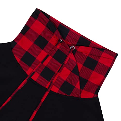 Bulotus Fall Sweaters for Women 2025 Cowl Neck Asymmetrical Long Tunics for Leggings Vacation Travel Tops with Pockets