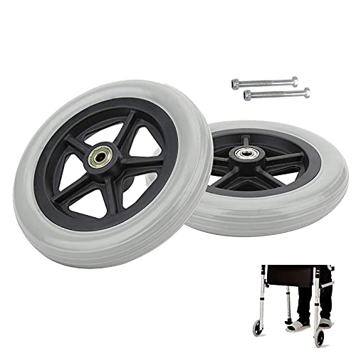 LIGUOYI Wheelchair Wheel Replacement Wheelchair Front Caster 2 Pcs Front Wheel for Wheelchair 6