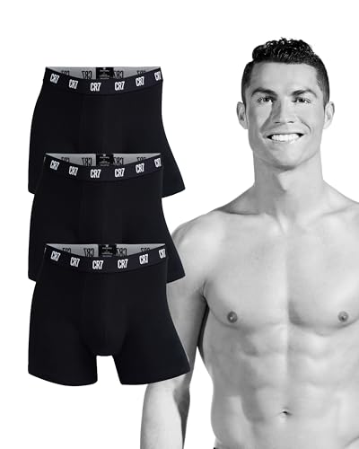 CR7 Cristiano Ronaldo Boxershorts für Herren, 3er-Pack, Größe S-2XL