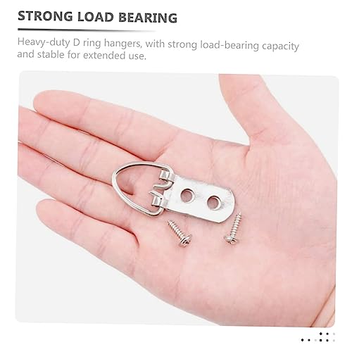 Image of ARTIBETTER 50pcs Heavy Duty D- Picture Frame Hangers Robust Hanging Hardware for Photos Art Decorations for Home Office Gallery Use Versatile Wall Mounting