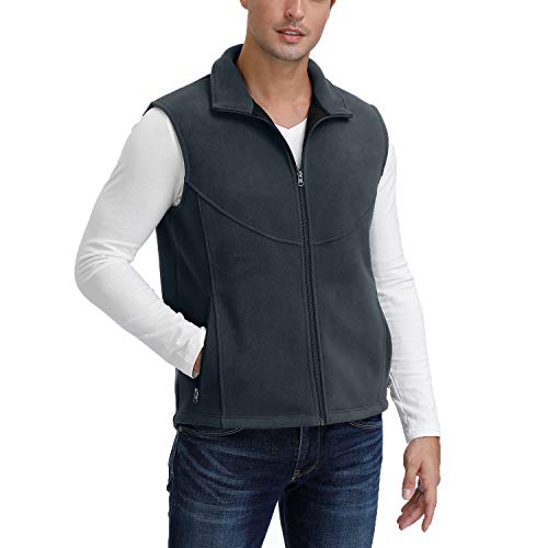 Veste polaire homme sans manches MOHEEN noire idéale pour randonnée et loisirs XXL