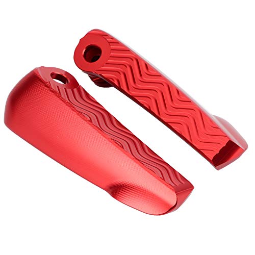 Repose-pieds de moto en aluminium CNC pliable et résistant couleur rouge Walmeck