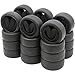 hobbysoul 24pcs RC 1/10 On Road Slick Tire Rubber Tyre with Foam Insert Fit for 1:10 Touring Drift Car Wheel Rim