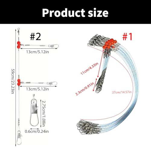 Cañas y accesorios para pesca con nylon y swivels miniatura 4