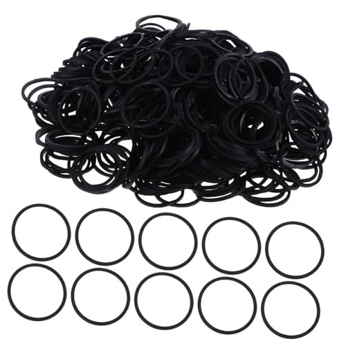 DIYEAH Bandas Elásticas Negras Resistentes de Alta Elasticidad para Oficina y Escuela Lazos Elásticos Gruesos para Organizar y Cables Suministros de Papelería