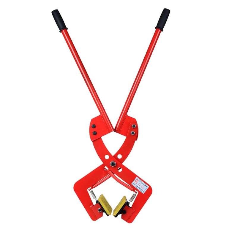 Pole Mounted Stone Lifting Fixture,Granite Lifting Clamp,Non-slip Extended Handle, 325kg/716lb Load, Adjustable Opening, Two Person Stone Handling Fixture(8in)