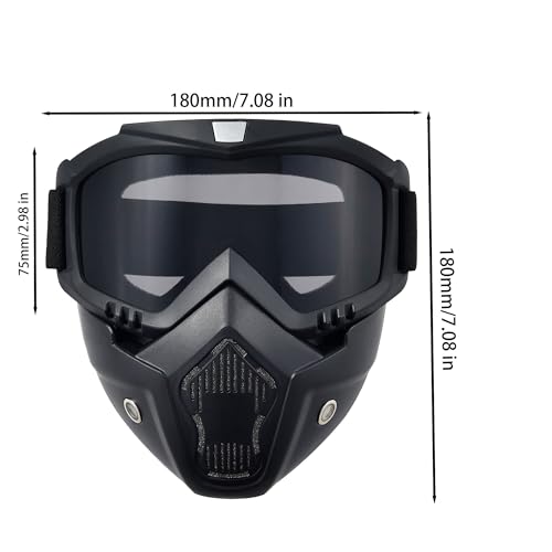 Image of Motorcycle Face Mask Full Face,Dirt Bike Goggles Motocross, ATV, Offroad, Riding Racing Goggles for Men Women