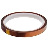 Lo que recibe: cinta resistente al calor de 1 rollo, conveniente para pegar, satisfacer sus necesidades diarias, si tiene alguna pregunta, contáctenos