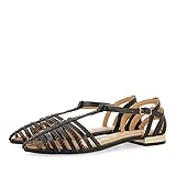 SANDALIAS PLANAS TIPO CANGREJERA NEGRAS PARA MUJER HARMONY