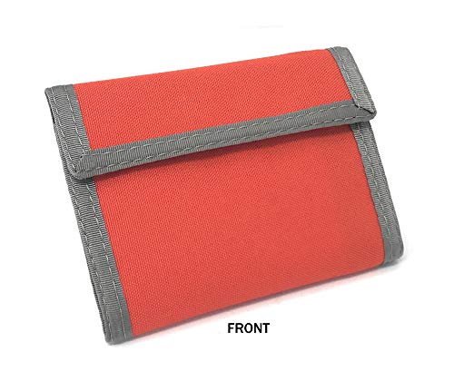 California Bifold Nylon Wallet w/Inside Pocket. Hook & Loop Closures. Made in USA4